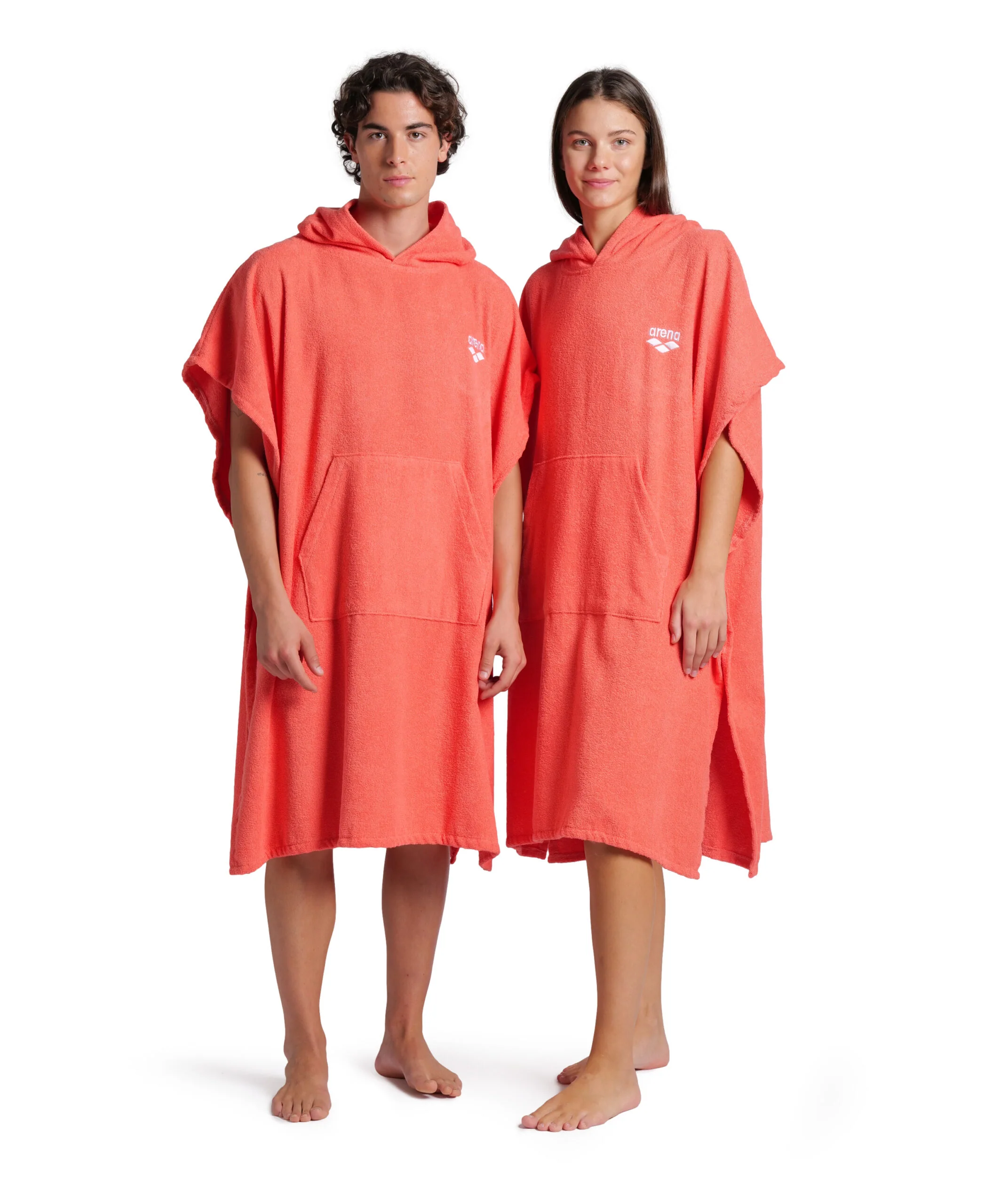 ARENA PONCHO PISCINA ASCIUGAMANO COTTON ACCAPPATOIO CORAL - immagine 2