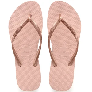 INFRADITO HAVAIANAS DONNA MARE PISCINA NUOTO SLIM LOGO ROSA BALLET