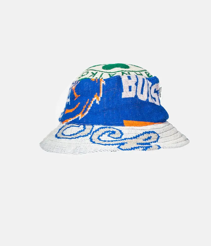 RECUPERO II, 17di25 Pre-loved scarves custom bucket hat - immagine 2