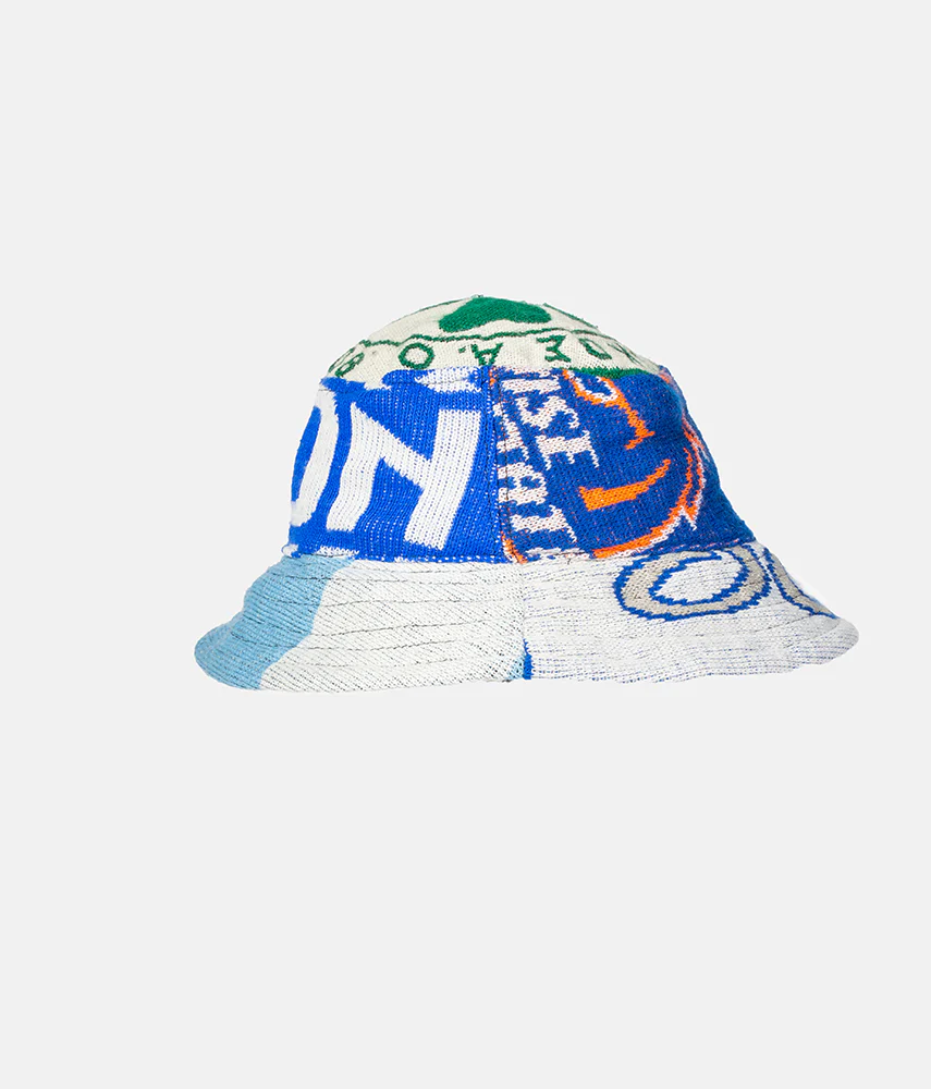 RECUPERO II, 17di25 Pre-loved scarves custom bucket hat - immagine 6