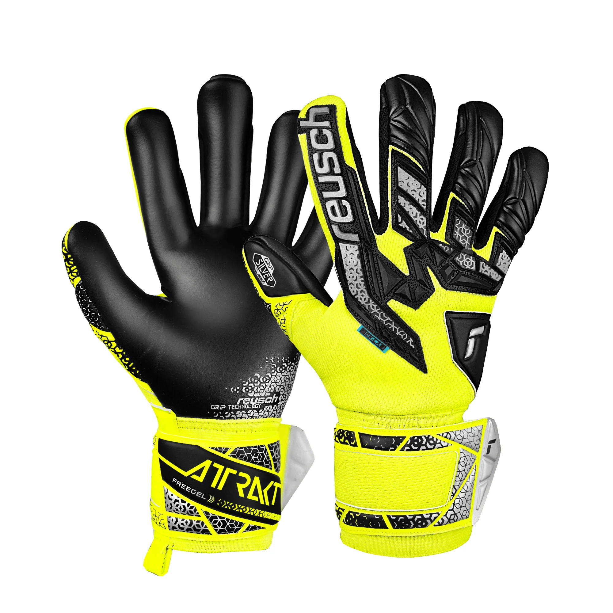 Guanti da portiere Attrakt Freegel Silver - immagine 2