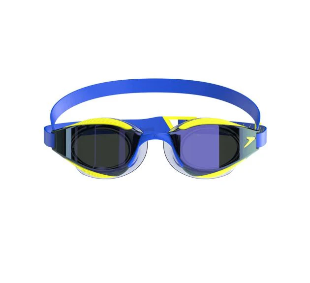 OCCHIALINI FASTSKIN HYPER ELITE SPEEDO GARA COMPETITION GIALLO BLU MIRROR - immagine 8