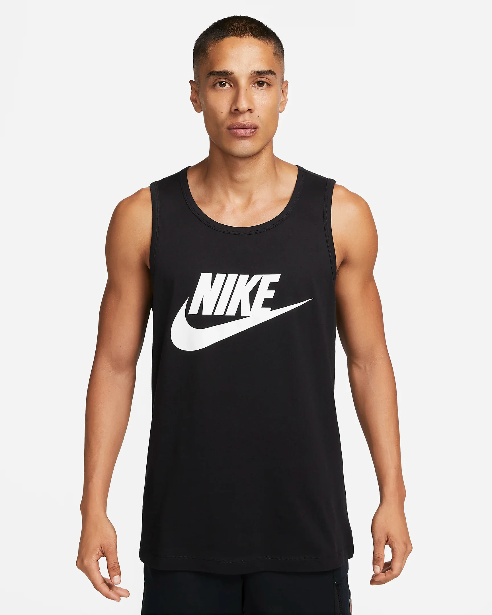 CANOTTA NIKE SPORTSWEAR SMANICATO UOMO NERA