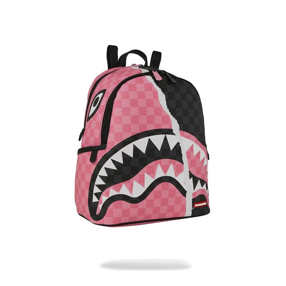 Sprayground Zaino Pink And Black Tear Sip Savage Backpack Donna 910B8276NSZ - immagine 3