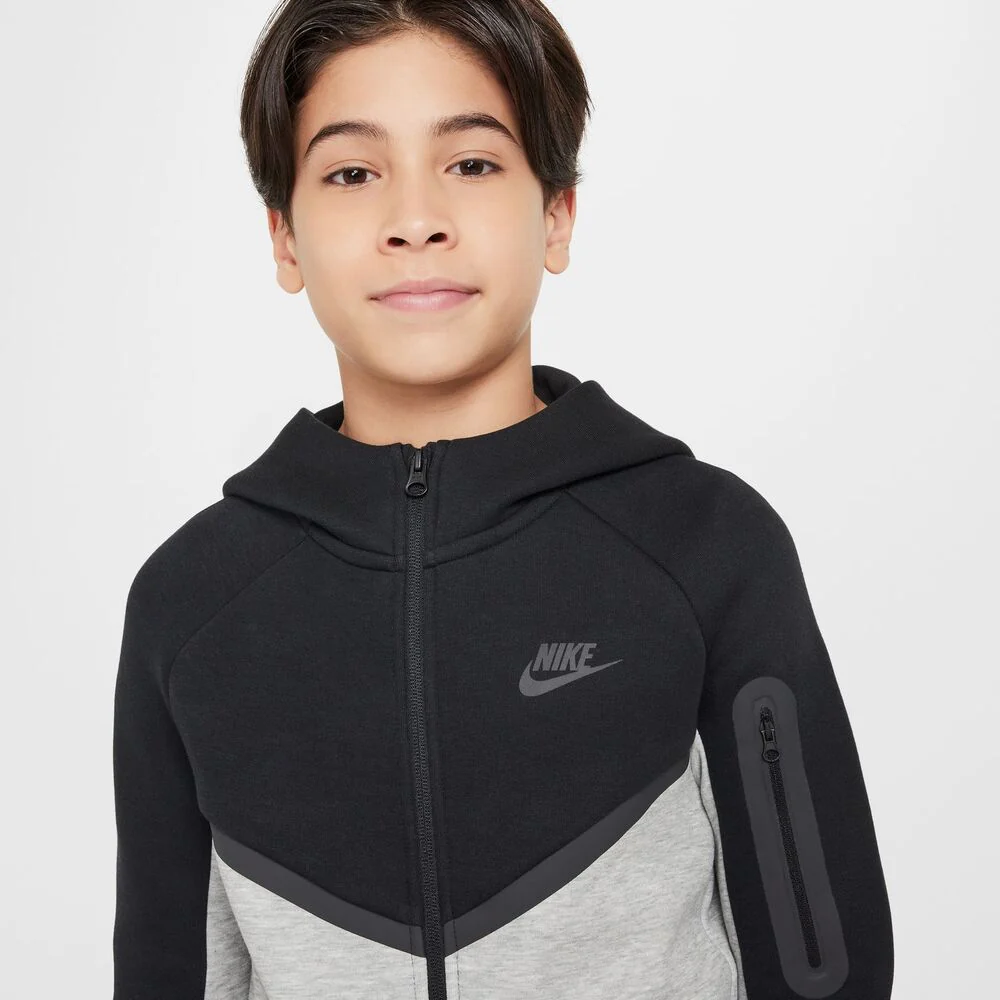 Nike Felpa B Nsw Tch Flc Fz Bambino HV5867 - immagine 4