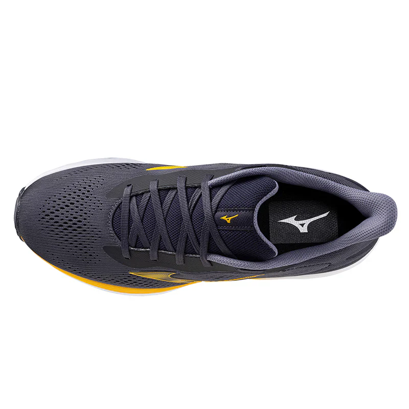 MIZUNO WAVE SERENE SCARPE RUNNING UOMO PALESTRA RUN GRIGIO GIALLO - immagine 5