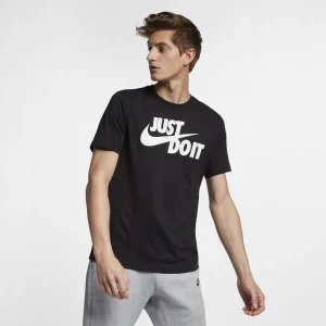 T SHIRT NIKE DRY-FIT MAGLIA UOMO MAN TEE JUST DO IT NERA