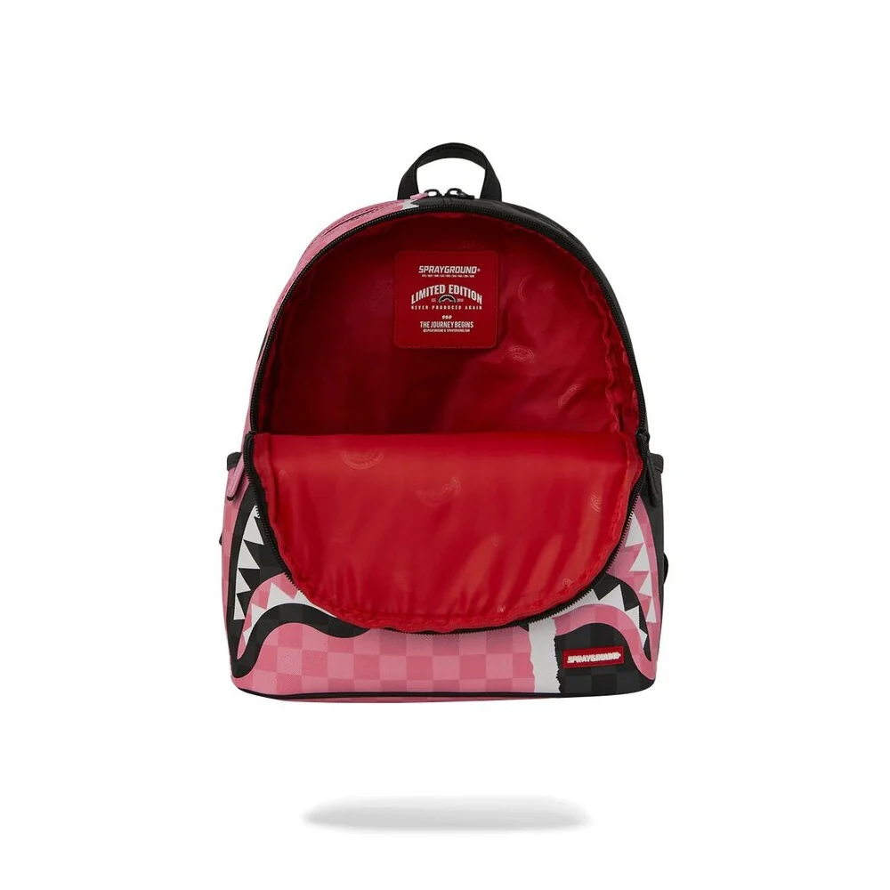 Sprayground Zaino Pink And Black Tear Sip Savage Backpack Donna 910B8276NSZ - immagine 6