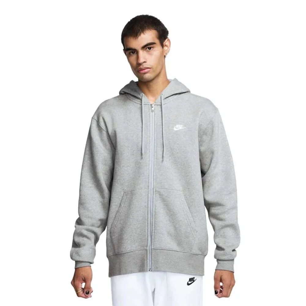 Nike Felpa M Nk Club Fz Hoodie Uomo FN3861 - immagine 3