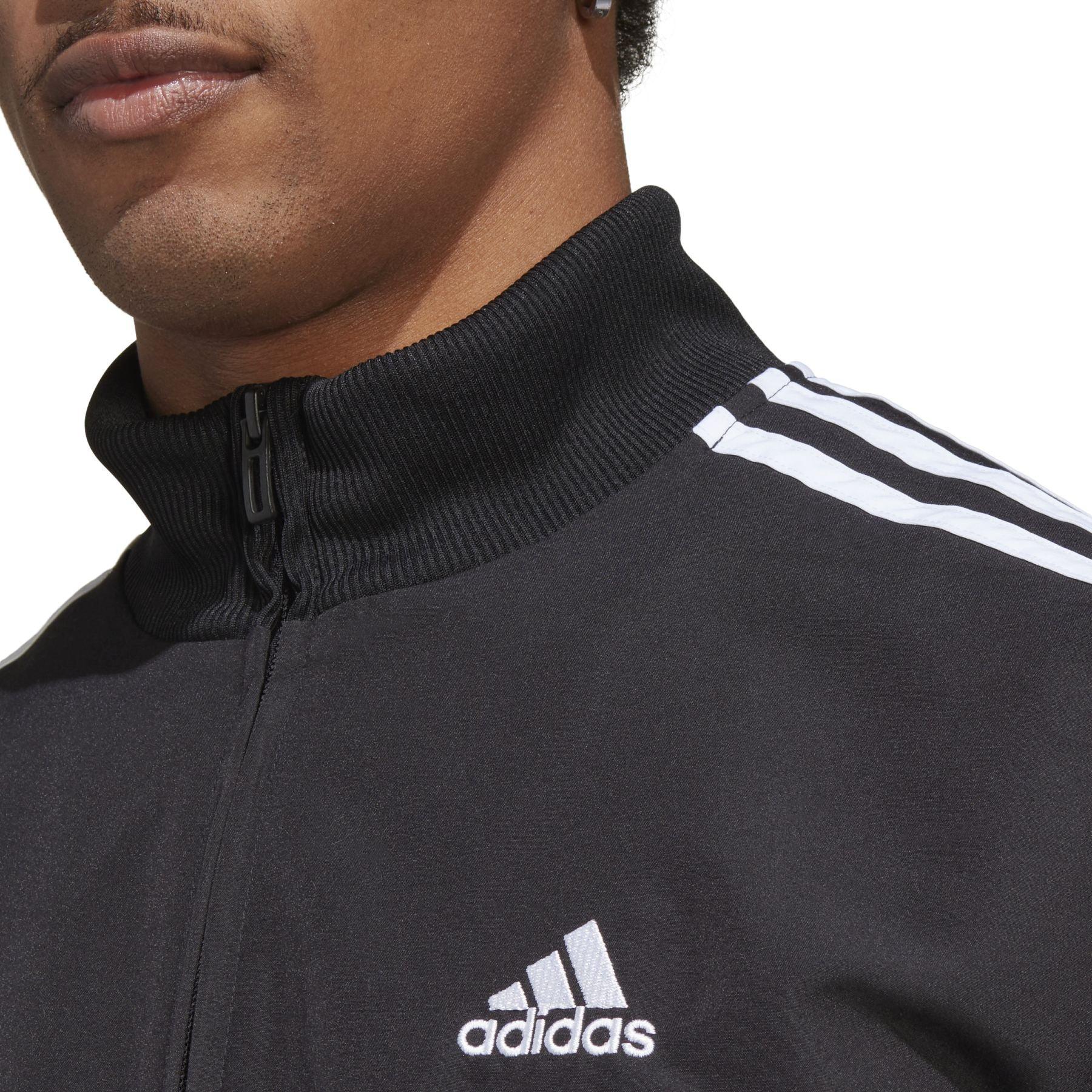 TUTA ADIDAS PERFORMANCE UOMO COTONE THREE STRIPS NERA - BLU - immagine 9