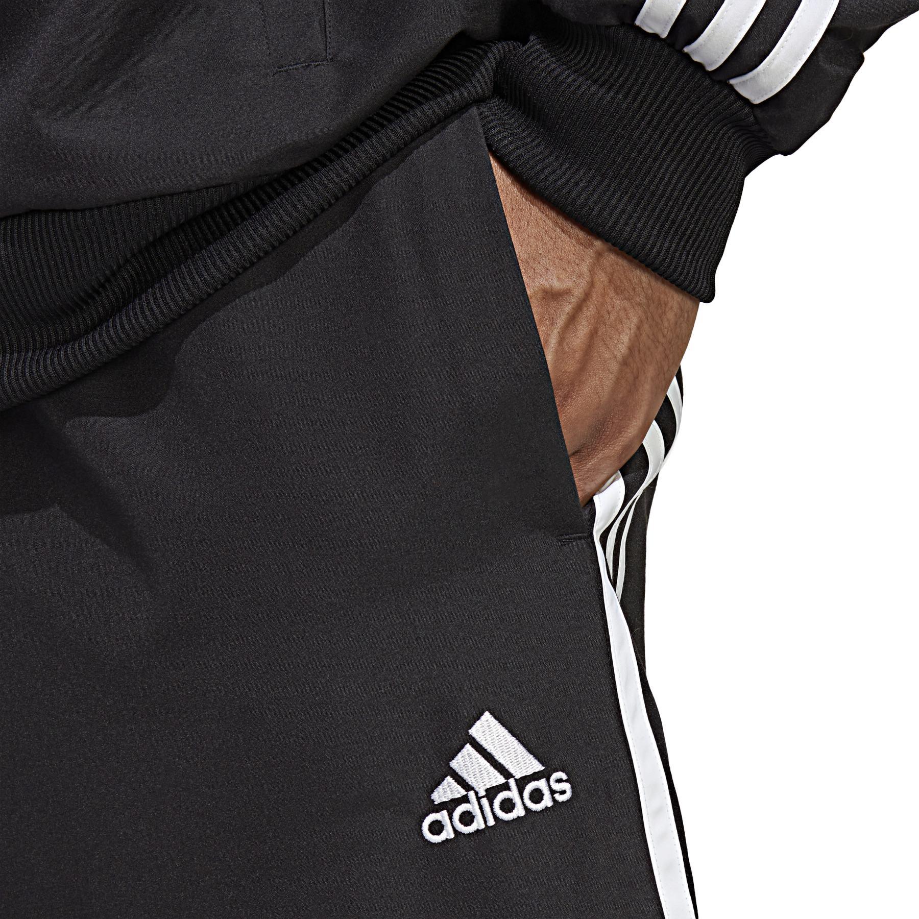 TUTA ADIDAS PERFORMANCE UOMO COTONE THREE STRIPS NERA - BLU - immagine 8
