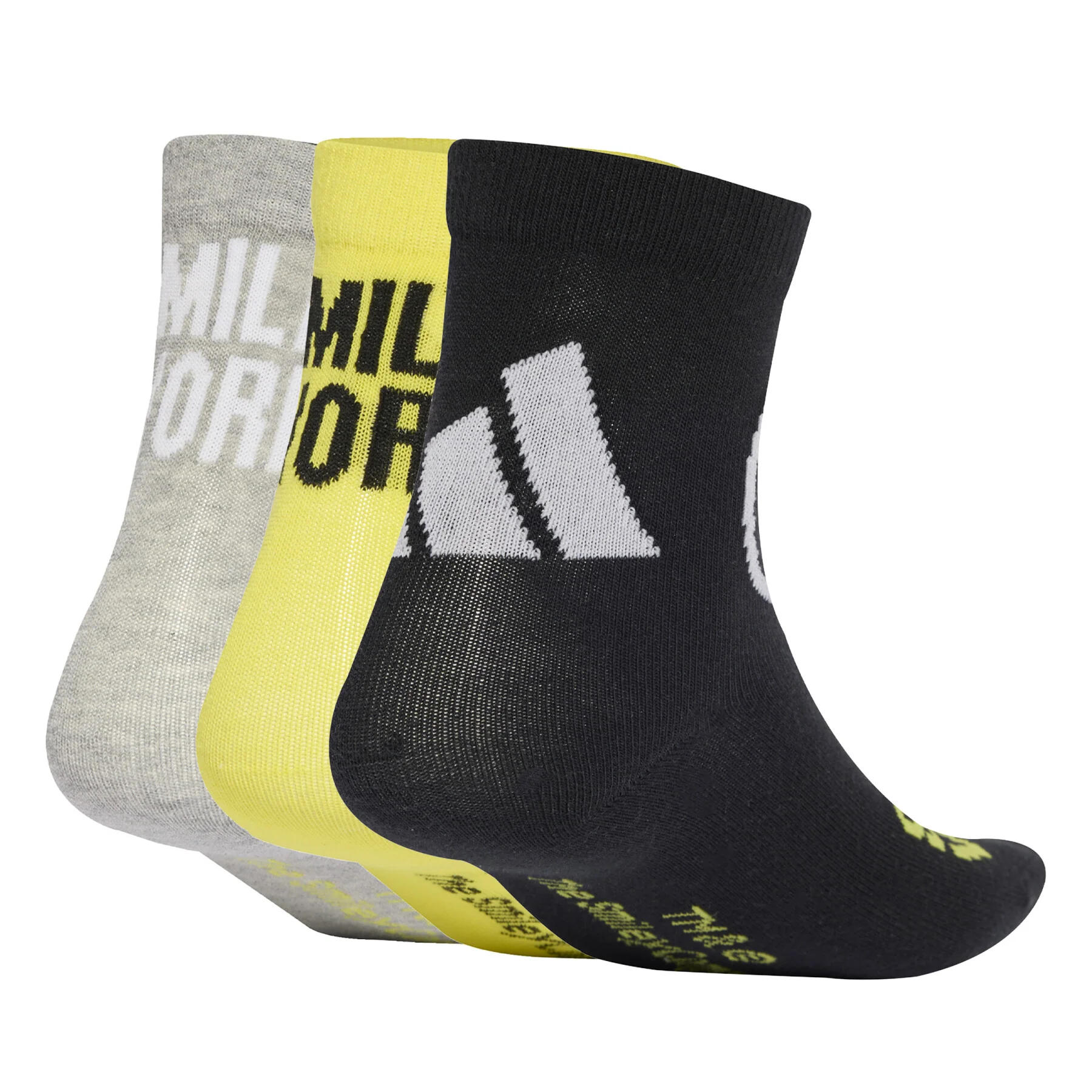 CALZE ADIDAS TRIPLA CUSHIONED SMILEY SOCKS CALZA 3 PAIA - immagine 3