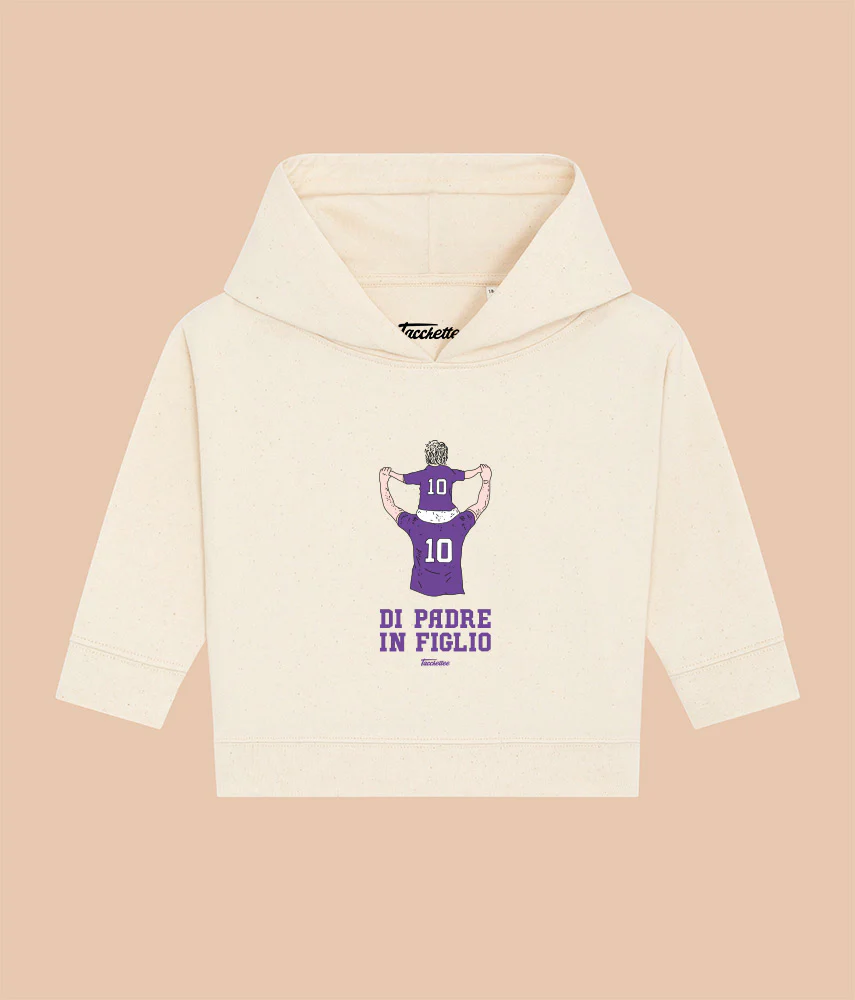 VIOLA DI PADRE/MADRE IN FIGLIO/A Baby Felpa Cappuccio - immagine 2