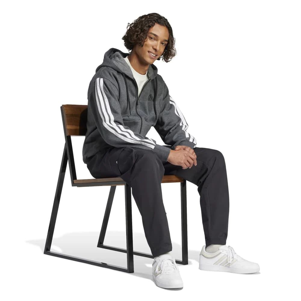 Adidas Felpa M 3S Fl Fz Hd Uomo JL9824 - immagine 5