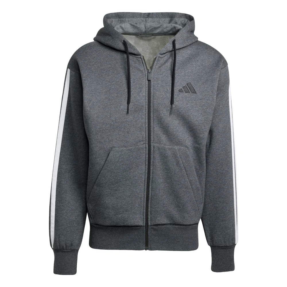 Adidas Felpa M 3S Fl Fz Hd Uomo JL9824 - immagine 2