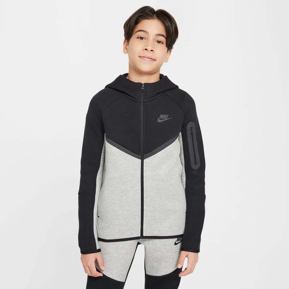 Nike Felpa B Nsw Tch Flc Fz Bambino HV5867 - immagine 2