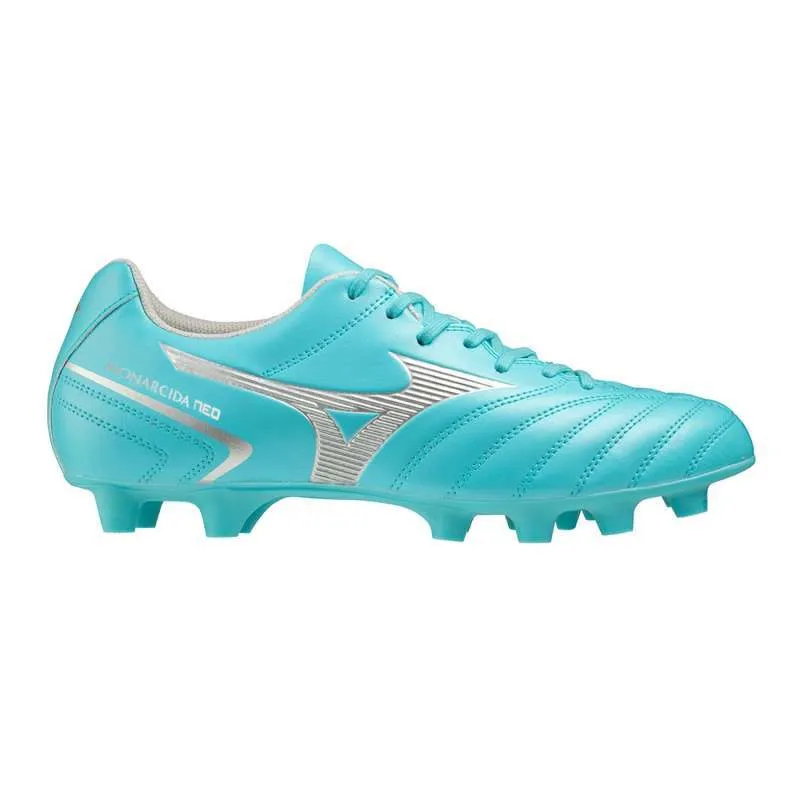 SCARPE CALCIO BAMBINO MIZUNO MONARCIDA NEO SELECT MD SCARPA FOOTBALL BIANCA