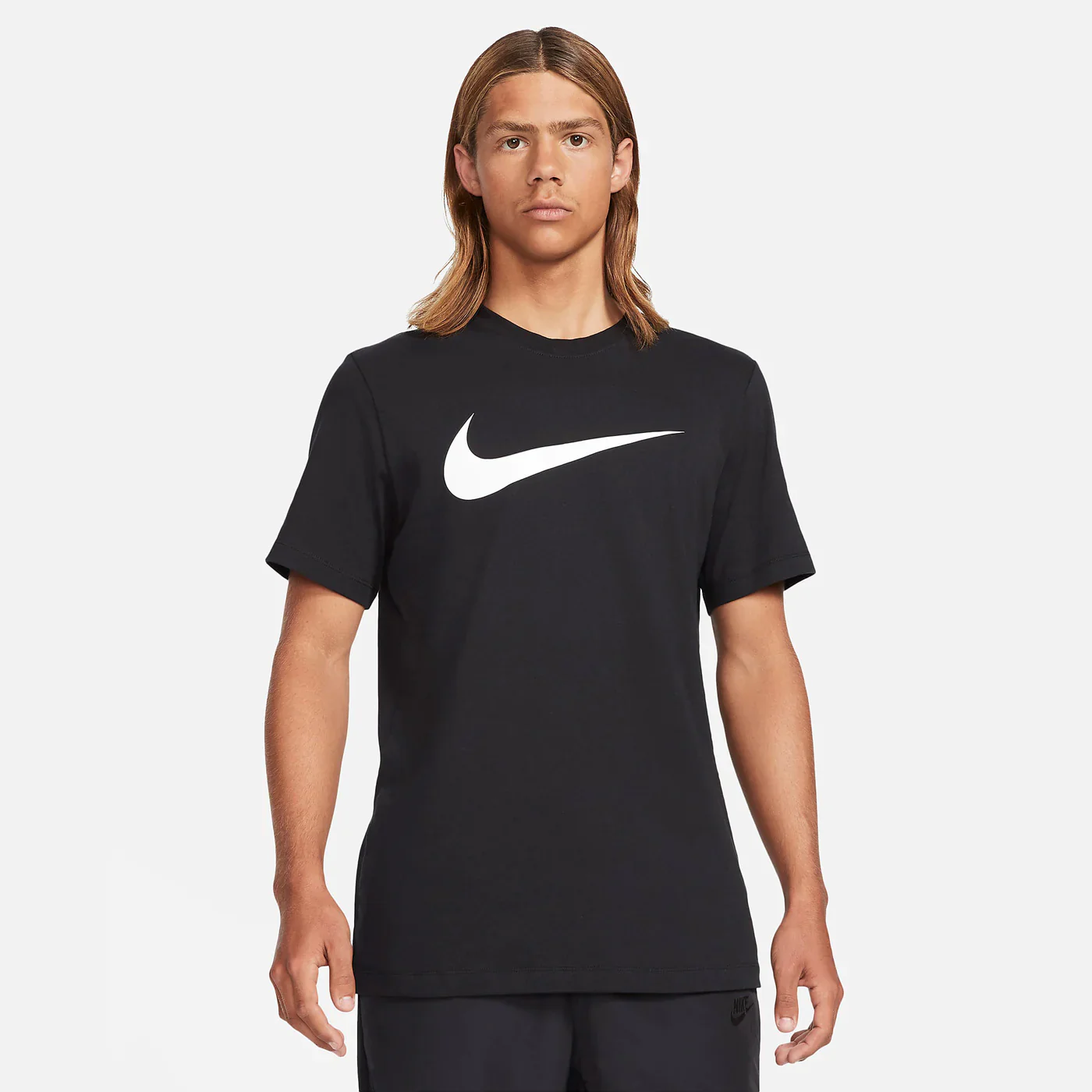 T SHIRT NIKE SWOOSH DRY-FIT MAGLIA SPORTSWEAR UOMO NERA - immagine 4