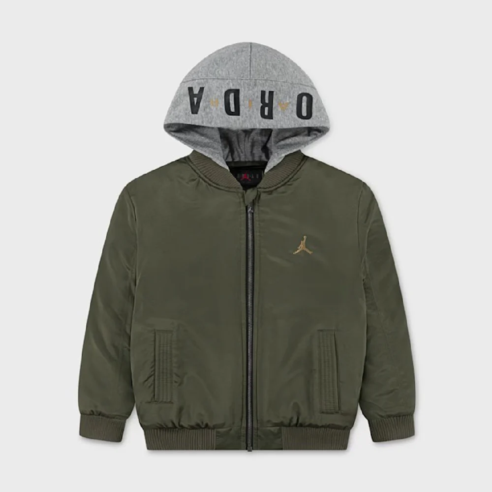 Jordan Giubbotto Jdn Big Logo Hooded Bomber Bambino 95D647