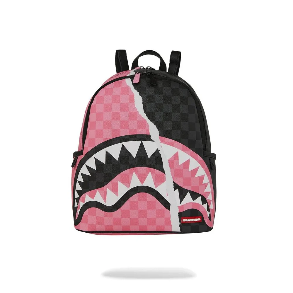 Sprayground Zaino Pink And Black Tear Sip Savage Backpack Donna 910B8276NSZ